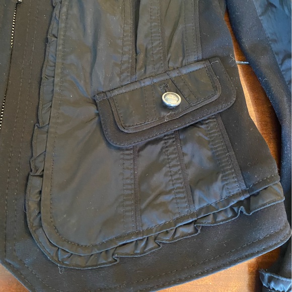 WHBM black zipper blazer - Picture 2 of 4